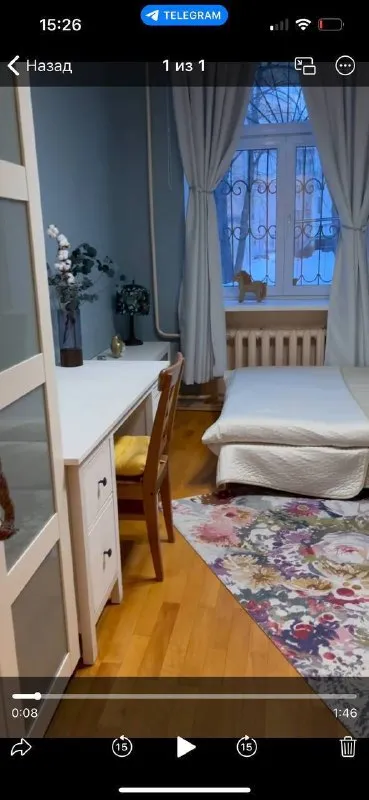 Комната🏙️
М. Новослободская5️⃣

Сдается уютная комната в 3-комнатной квартире, 5 мин. От м. Новослободская

📍Локация и район:

· 5 Минут пешком от м. Новослободская, 7 минут от м. Маяковская.
· Остановка автобуса прямо у дома. До красной площади/китай-города — около 15 минут.
· Потрясающий, зеленый район: в шаговой доступности парк «эрмитаж», другие скверы, тренажерные залы, бассейн, уютные кофейни. Идеально для прогулок и отдыха.

🏠 О квартире и комнате:

· В квартире живут две девушки (мы с подругой), мы занимаем другие две комнаты.
· В квартире есть вся необходимая техника: стиральная машина, посудомоечная машина, вся необходимая мебель.
· Подробные фотографии квартиры и комнаты готовы предоставить после взаимного знакомства и вашего рассказа о себе.

💳Условия:

· Цена: 40.000₽/месяц + коммунальные услуги (оплачиваются отдельно).
· Рассматриваем аренду до марта, с возможной пролонгацией.
· Также возможна краткосрочная/посуточная аренда на период праздников. Важно: при посуточной аренде коммунальные услуги уже включены в стоимость.

🙋‍♀️ Кого мы ищем:

· Готовы рассмотреть девушек так и парней
· Нам важно, чтобы новый сосед ценил чистоту, порядок и уважал личное пространство.
· Ищем ответственного, взрослого и осознанного человека, с которым будет комфортно делить общее пространство.
· В квартире нет животных.

✉️ Как откликнуться:
Пожалуйста, в первом сообщении расскажите немного о себе: кто вы, чем занимаетесь, на какой срок ищете жилье и предпочитаемые даты заезда. После этого мы с радостью отправим вам полный набор фотографий и ответим на все вопросы. Это поможет нам начать конструктивный и открытый диалог.

Благодарим за внимание и понимание!

💌Telegram: @natalyrj, @evageller - фотография - 3