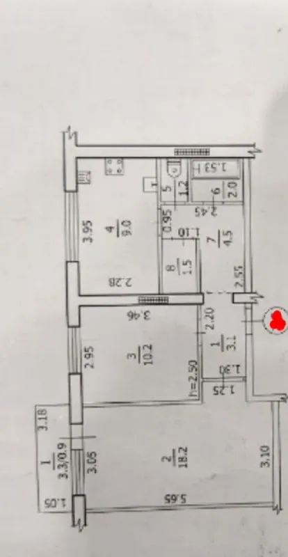 Продам 2-х комнатную квартиру с автономным отоплением, 56м², 6/9эт.
Г. Луганск, ул. Суходольская. Двухконтурный котёл, новые коммуникации. Комнаты изолированные, большая кухня 9м², санузел раздельный, гардеробная. Окна металлопластик, балкон. Рядом с домом школа, детский сад, магазины. Показ в удобное время.
Цена 5,5млн. +79591083015, +79888948506 - фотография - 9