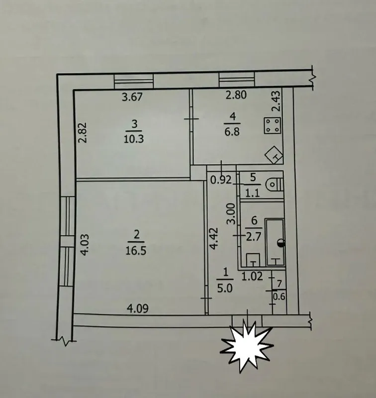 Продам 2-к квартиру на городке ор, ул. Годуванцева,
Г. Луганск.
1/3 Эт.
44,4 М2 общая площадь, потолки 3,10 м, кухня 7м2.
Комнаты раздельные,
С/у раздельный, м/п окна.
Подвал сухой и чистый,
Все коммуникации поменялись.
Отличное расположение.
Документы готовы.
Долгов и прописанных нет.
Цена 5,1 млн руб
+7959-505-37-17
+7959-216-43-31
Елена - фотография - 2